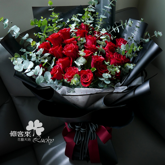 進口紅色玫瑰花束